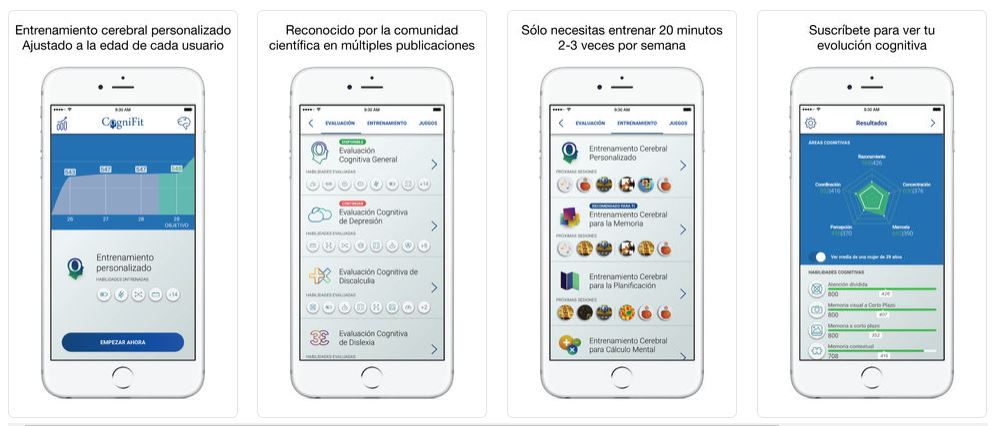 Evaluación neuropsicologica - CogniFit App